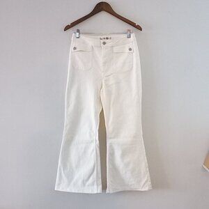 FREE PEOPLE - WE THE FREE CRVY white flare jeans